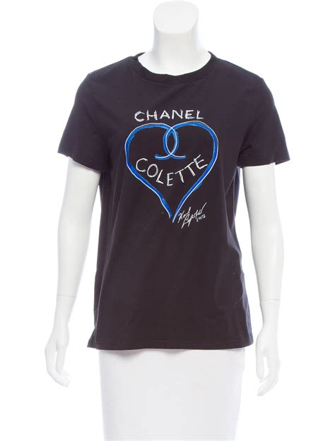 chanel colette t shirt black|Tee.